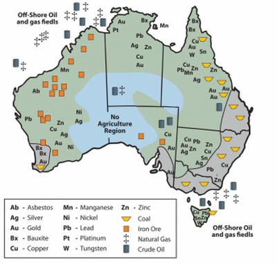 Resource Map Of Australia
